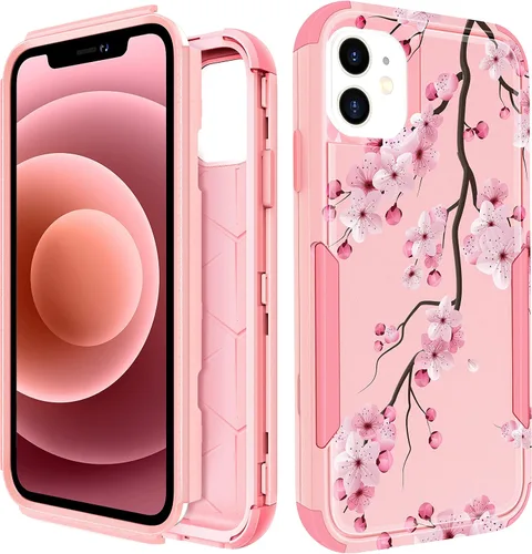 Vista 106 de Funda para iPhone SE 2020/2022/3ª generación, para iPhone 8/7, funda protectora resistente con diseño de flor linda para mujeres, hombres, niñas