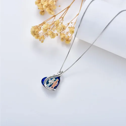 Vista 31 de Collar de plata de ley para hermanas, joyas de cumpleaños para hermanas y amigas