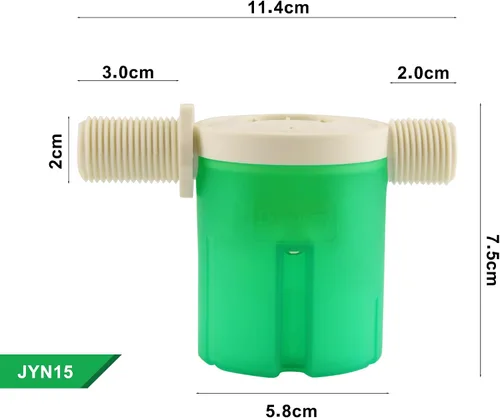 Vista 2 de Válvula automática de control de nivel de agua de 2 piezas, tipo interior, válvula de flotador para tanque de agua, energía solar, maceta