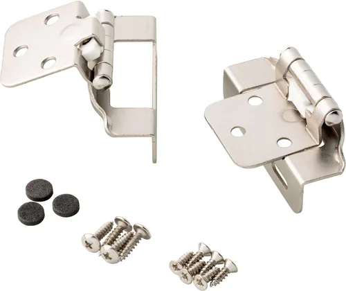 Vista 7 de Franklin Brass (Paquete de 10) Bisagras de Gabinete de Cierre Automático 1/2" Superposición Semi-Envolvente para Puertas de Gabinete