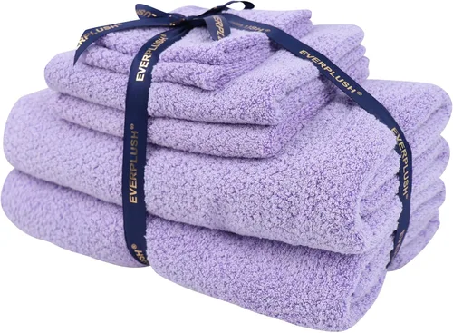 Vista 24 de Everplush Diamond Collection - Toalla de baño extragrande, 1 unidad, súper suave y altamente absorbente, de secado rápido y de gran tamaño, perfecta