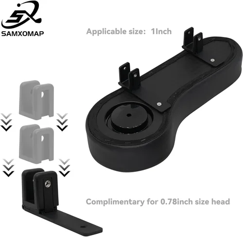 Vista 3 de Reposabrazos abatibles con portavasos para carrito de golf, kit de asiento trasero de repuesto de 1 pulgada y 0.78 pulgadas, tubo cuadrado, sin