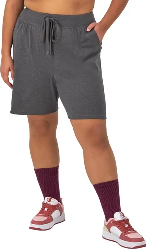 Vista 6 de Champion Pantalones cortos de jersey para mujer, pantalones cortos de gimnasio ligeros para mujer, pantalones cortos de jersey para mujer, 5 pulgadas