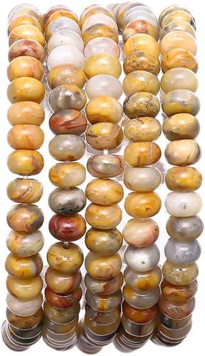 Vista 28 de BEADIA Cuentas de piedra natural africana de turquesa faceted rondelle 3x4mm semipreciosas sueltas para hacer joyas 38cm