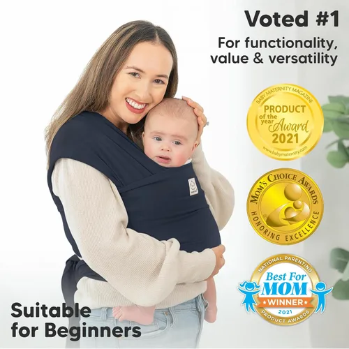 Vista 3 de KeaBabies Portabebés y organizador de pañales KeaBabies – Todo en 1 Original transpirable Baby Sling, organizador de bebé para guardería, ligero