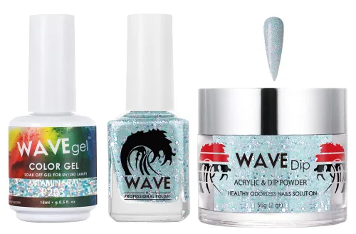 Vista 95 de WAVEGEL - Juego de gel de remojo, laca de uñas y polvo acrílico a juego - Colección Simplicity - #P109 Blizzard