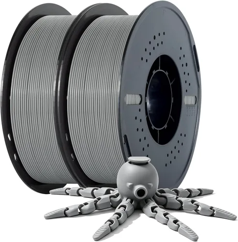 Vista 23 de Kingroon PLA - Filamento para impresora 3D, 10 carretes, precisión dimensional de +/- 0.02 mm, carrete de 10 kg (22 libras), 1.75 mm, 5 negro + 5
