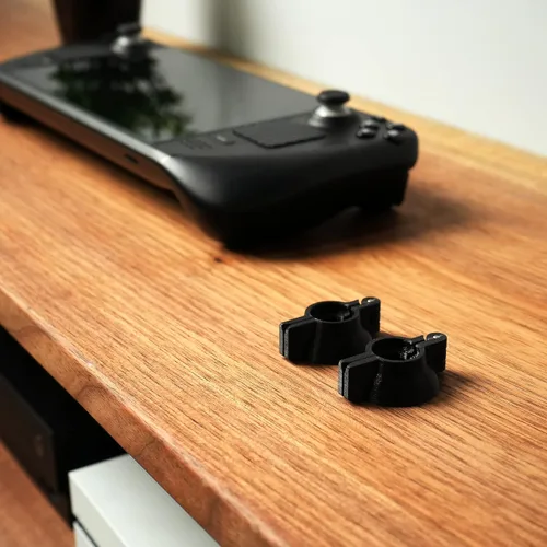 Vista 7 de Glistco Joy Guardians - Joystick Stabilizer Clamps Compatible with Valve Steam Deck LCD Edition (Black)
