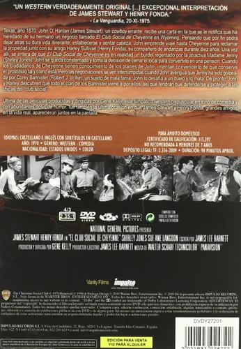 Vista 2 de The Cheyenne Social Club NON-USA FORMAT, PAL, Reg.0 Import - Spain
