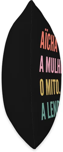 Vista 2 de Funny Portuguese First Name Design - Aïcha Throw Pillow