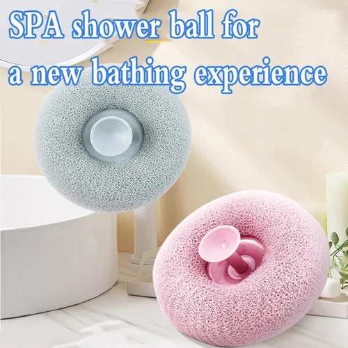 Vista 8 de 4 cepillos de ducha exfoliantes, cepillo de limpieza de esponja de baño súper suave, cepillo de limpieza de esponja de baño exfoliante para masaje