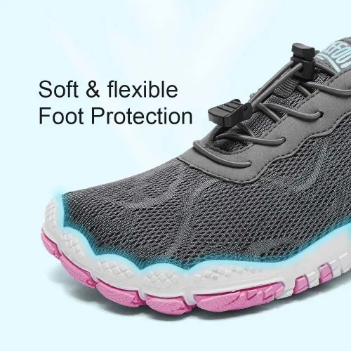Vista 6 de HIITAVE - Zapatos de agua minimalistas para mujer, de secado rápido, para hacer natación, bucear, surfear, hacer deportes acuáticos, ir a