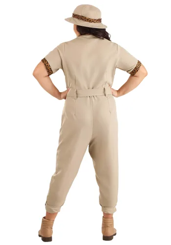 Vista 2 de Disfraz de Cuidadora de Zoológico para Mujer Talla Plus Multicolor