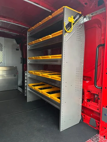 Vista 7 de Ranger Design - Estantería de aluminio para furgoneta, Mercedes Sprinter, 170" WB - DHL-27