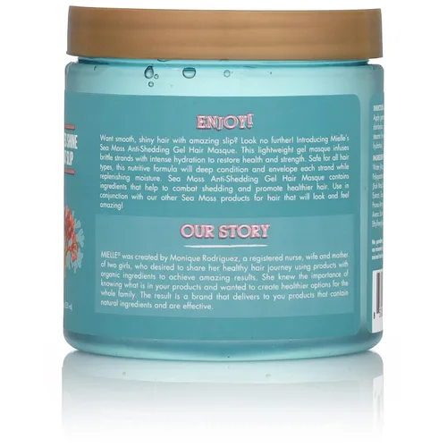 Vista 6 de Mielle Organics Máscara de cabello de gel rizado antidesprendimiento de musgo marino