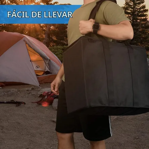 Vista 5 de Xxerciz Bolsa de almacenamiento para colchón de aire King Koil Twin/Queen, bolsa de transporte de camping resistente con asas y cremalleras fuertes
