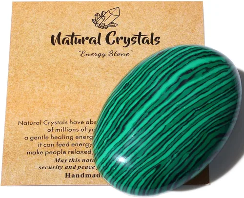 Vista 17 de MAIBAOTA Piedra de Cristal de Ojo de Tigre de 2.4" Pulida para Palma de 0.7" de Grosor Piedra Natural de Reiki Gema Cristales Curativos Piedra