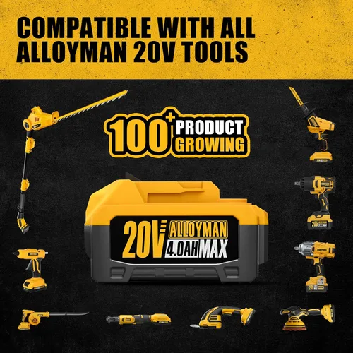 Vista 4 de Batería eléctrica Alloyman 20V 4.0AH herramientas eléctricas compactas