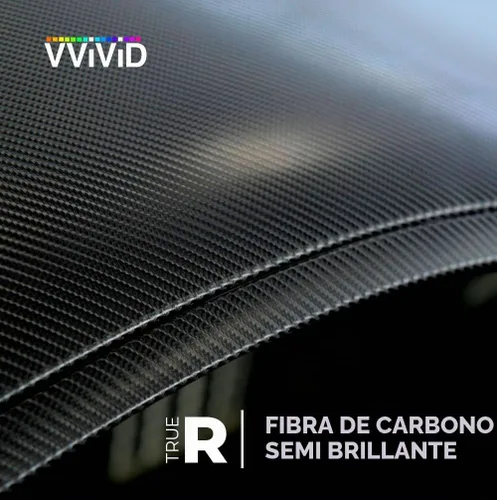 Vista 3 de VViViD® Black True R Rollo de Vinilo Envoltorio de Fibra de Carbono con Tecnología de Liberación de Aire (5 Pies por 5 Pies)