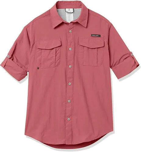 Vista 5 de Little Donkey Andy Camisa de manga corta para hombre, con protección UV UPF 50+, transpirable y de secado rápido