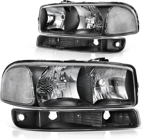Vista 34 de DWVO Faros delanteros compatibles con Chevy Silverado 1500 1500 HD/2003-2004 Silverado 2500/2003-2006 Silverado 2500HD 3500/2003-2006 Avalanche 1500