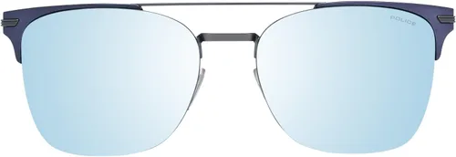 Vista 2 de Police anteojos de sol Highway dos 3(spl-577627B) pistolacolor azul matemate gris con efecto de espejo Lentes