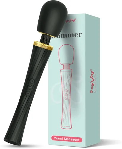 Vista 11 de Tracy's Dog Vibrador de varita de bolsillo, mini masajeador inalámbrico para mujeres, estimulación de clítoris, 4 niveles de intensidad Lavanda