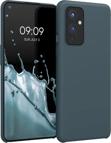 Vista 14 de kwmobile Funda compatible con OnePlus 9 (versión EU/NA) - Funda de silicona TPU con acabado suave - Rosa neón