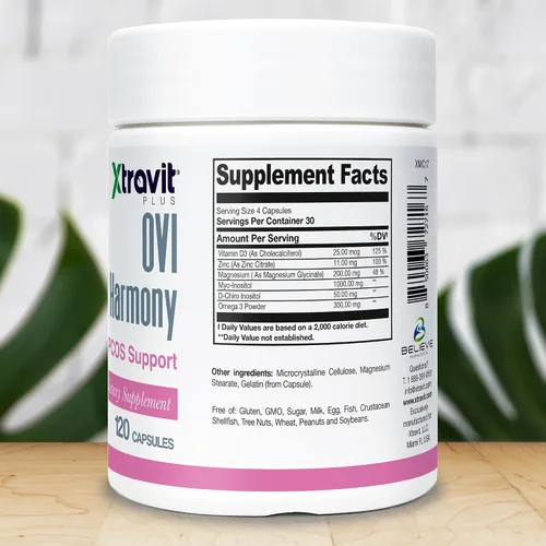 Vista 2 de Ovi Harmony Suplemento para mujeres – Suplementos de equilibrio hormonal y fertilidad – Puede promover la ovulación, la salud endocrina, el alivio
