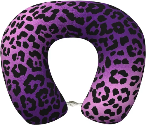 Vista 10 de Ergonomic Memory Foam Neck Support Travel Airplane Pillow Pattern (1553)