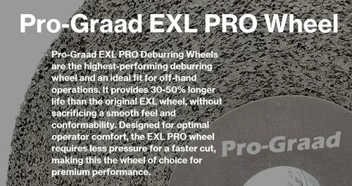 Vista 5 de EXL PRO Rueda de pulido de desbarbado convoluto – 6 x 1 pulgada x 1 pulgada 9S de carburo de silicio mediano – grado profesional – Rueda