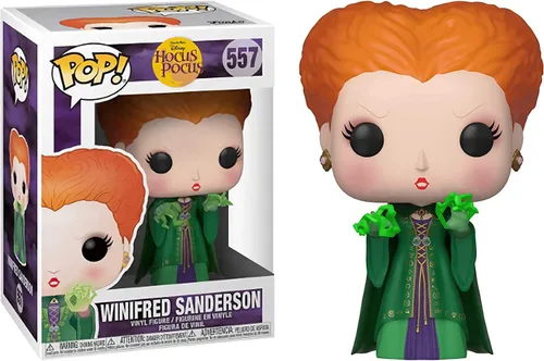 Vista 7 de POP Disney: Hocus Pocus – Winifred Sanderson con hechizo mágico Funko Pop! Figura de vinilo (incluye funda protectora compatible con caja Pop Box)
