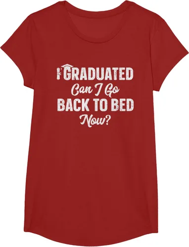 Vista 84 de Graduation Gift For Her Camiseta I Graduated Can I Go Back To Bed Now, Negro