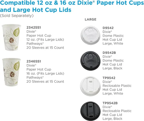 Vista 4 de Dixie Pathways - Vasos calientes de papel, 12 onzas