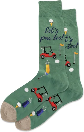 Vista 47 de Hot Sox Calcetines deportivos y atléticos divertidos para hombre, paquete de 1 par, regalos de moda novedosos y divertidos Por encima del par