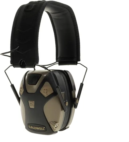 Vista 4 de Caldwell E-Max Pro Electronic Hearing Protection Earmuffs Sound Amplification, Low Profile, for Range Shooting, Hunting