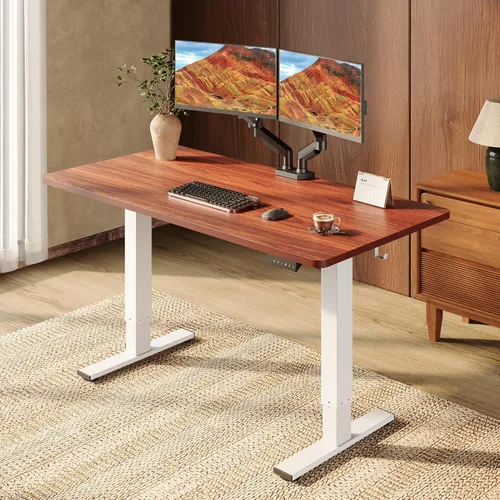 Vista 19 de SANODESK - Escritorio eléctrico ergonómico ajustable de altura grande de 71 Marco extendido blanco/parte superior blanca