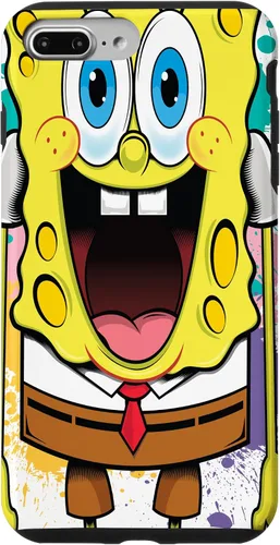 Vista 12 de Funda para iPhone 17 de Bob Esponja con salpicaduras de pintura