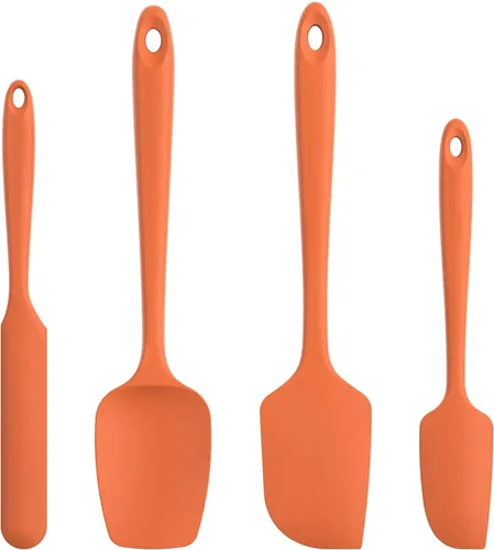 Vista 11 de Juego de espátulas de silicona U-Taste con resistencia al calor de 600 grados Fahrenheit (Negro)