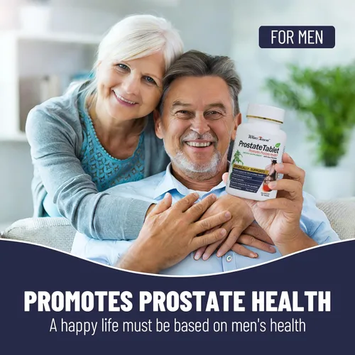 Vista 3 de Tabletas para la salud de la próstata, apoya el bienestar de los hombres, 60 unidades Con Saw Palmetto y raíz de jengibre, apoya el control
