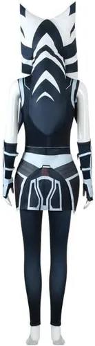 Vista 3 de Tano Costume - Conjunto completo de disfraz para mujer adulta con accesorios para la cabeza Tano (L)