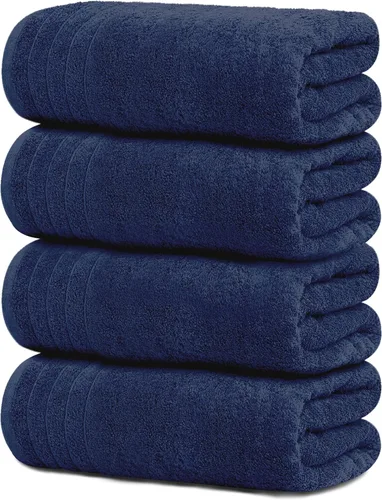 Vista 15 de Tens Towels Paquete de 4 toallas de baño extra grandes de 30 x 60 pulgadas, 100% algodón, más grandes y ligeras, más rápidas de secar, súper suaves