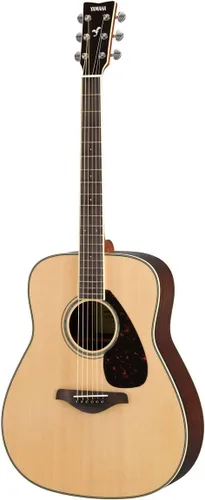 Vista 11 de Yamaha fg820 Guitarra Acústica, color natural, Natural