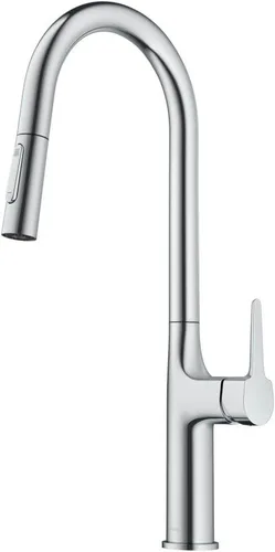 Vista 19 de Kraus Oletto - Grifo de cocina contemporáneo con un solo mango extraíble en cromado, KPF-3104CH