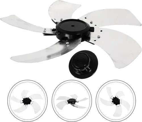 Vista 3 de LIFKOME Palas de ventilador de piso Soporte de aspas de ventilador 5 hojas s reemplazo para piezas de reparación de accesorios Hojas eléctricas