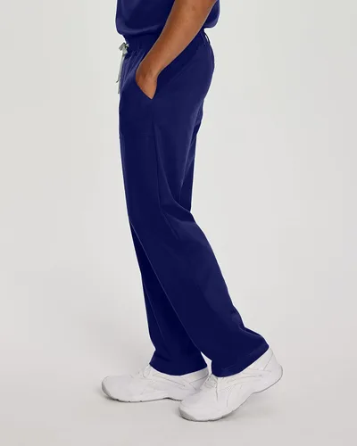 Vista 2 de Urbane Performance 9254 - Pantalones médicos de ajuste a medida con 4 bolsillos para hombre, Azul marino