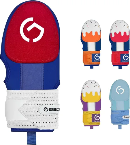 Vista 13 de Gracfulcub Guante deslizante de béisbol, guante deslizante de béisbol y softbol, diseño ergonómico que protege los dedos (gesto de bandera)