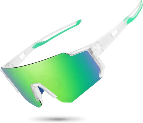 Vista 27 de STORYCOAST Lentes de sol deportivos polarizados para hombres y mujeres, para conducir, pesca, ciclismo, bicicleta de montaña, protección UV400