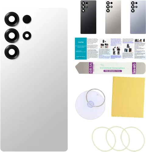 Vista 8 de Compatible con Samsung Galaxy Note 8 - Carcasa trasera de repuesto de cristal de 6.3 pulgadas, SM-N950, todos los portadores con manual de Negro