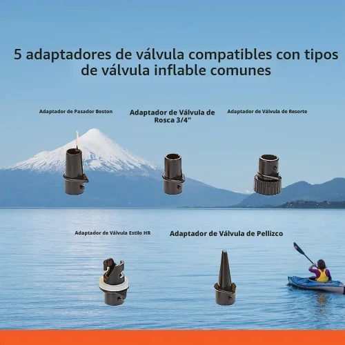 Vista 3 de Bomba de Doble Acción ADVANCED ELEMENTS con Manómetro de Presión